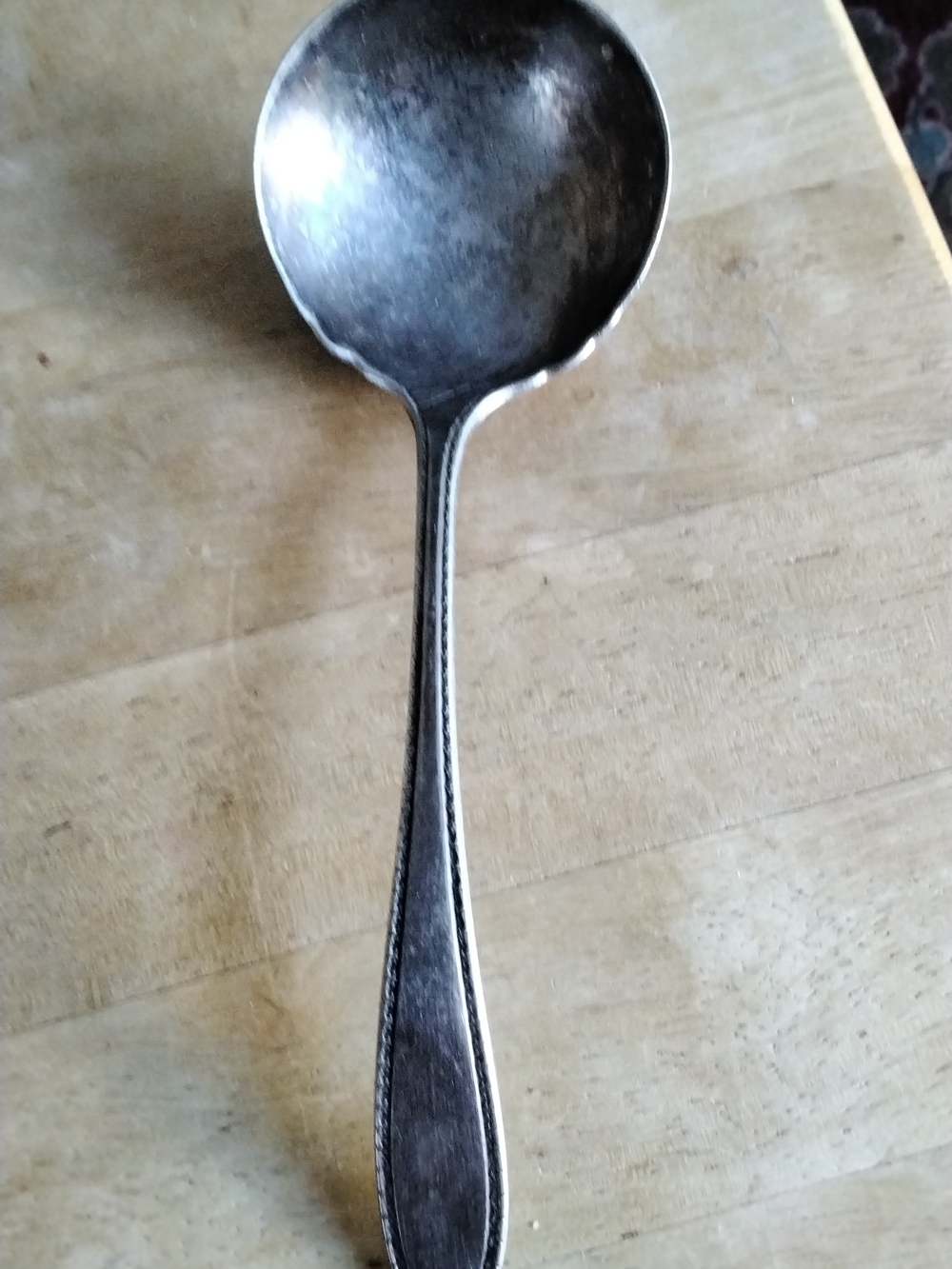 Vintage-Style Silver Plated Soup Ladle - Onieda